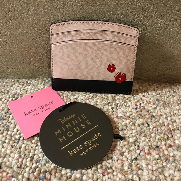 HP 🆕 Kate Spade x Disney Minnie Mouse Card Holder - Picture 6 of 12